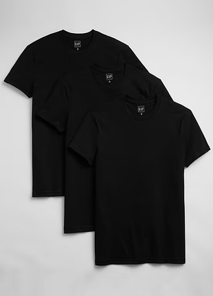 Gap crewneck t-shirt 3-pack / геп чоловічі футболки набір 3 шт | оригінал | m, l, xl