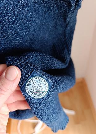 Вязаный винтажный жилет blue willi's xxl (100% pure indigo cotton), данные 2