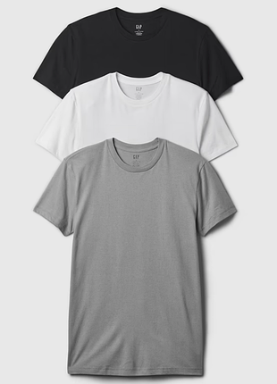 Gap crewneck t-shirt 3-pack / геп чоловічі футболки набір 3 шт | оригінал | xl