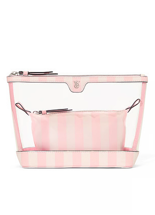 Набор косметичек victoria’s secret makeup bag / вікторія сікрет набір косметичок | оригінал | one size