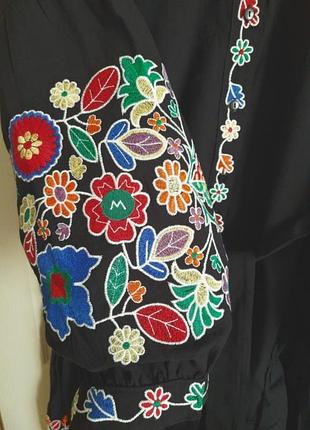 Платье вышиванка с кисточками 5