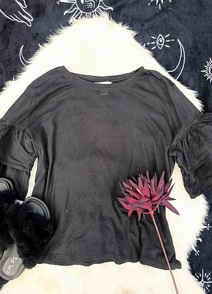 Футболка оверсайз свободная с объемными рукавами h&amp;m 2