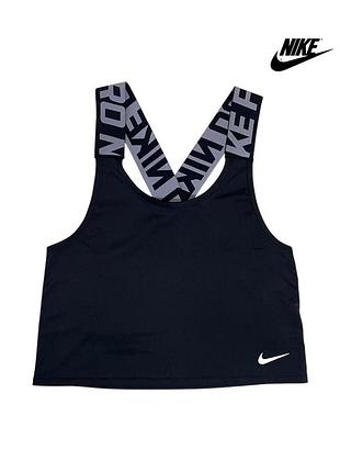 Майка топ nike drifit женская спортивная черная
