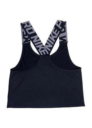 Майка топ nike drifit женская спортивная черная 4