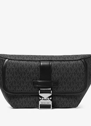 Michael kors hudson signature logo sling pack / мк чоловіча сумка чорна | оригінал | one size
