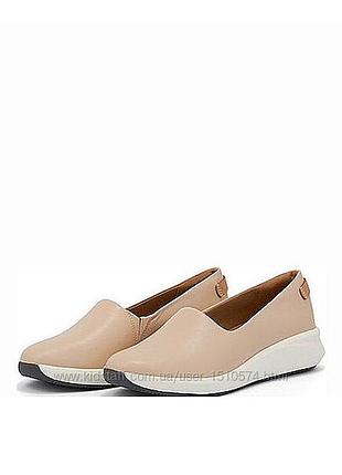 Р.40 clarks женские кожаные слипоны оригинал 6