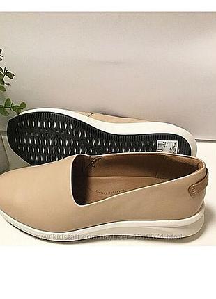 Р.40 clarks женские кожаные слипоны оригинал 8