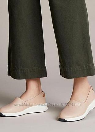 Р.40 clarks женские кожаные слипоны оригинал 10