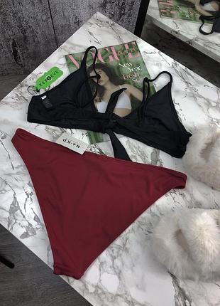 Жіночий новий роздільний купальник з 2 плавками l/xl бренд na-kd / раздельный новый женский купальник 6