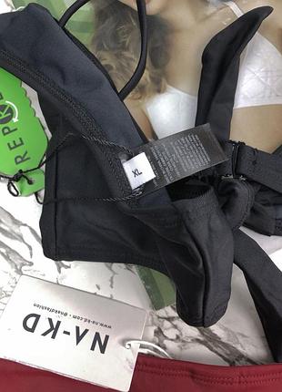 Жіночий новий роздільний купальник з 2 плавками l/xl бренд na-kd / раздельный новый женский купальник 9