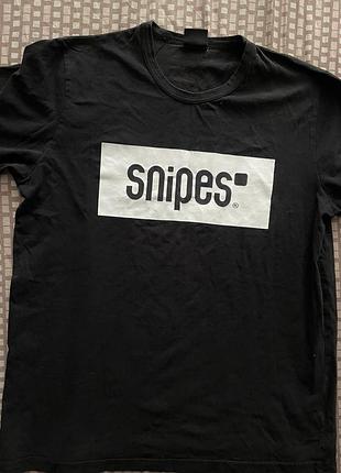 Чоловіча чорна футболка snipes, розмір l
