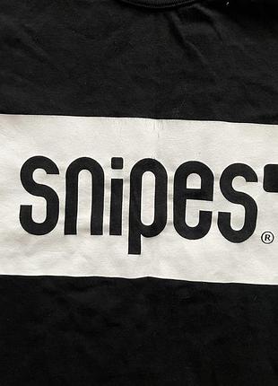 Чоловіча чорна футболка snipes, розмір l 2