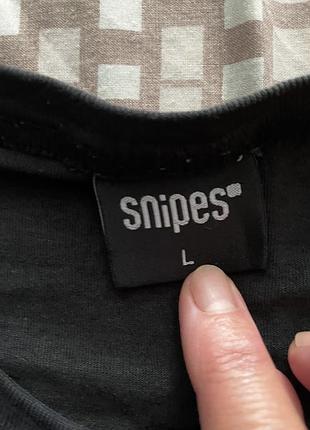 Чоловіча чорна футболка snipes, розмір l 3