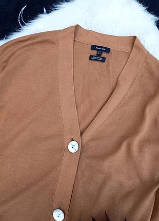 Кофточка кардиган свободный с перламутровыми пуговицами massimo dutti 4