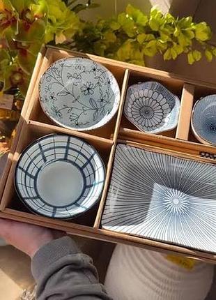 Набор посуды для суши керамический "sushi set" 6 предметов