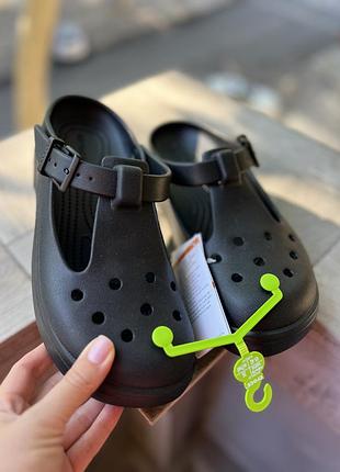 Жіночі крокси crocs classic mary jane clog black (m8/w10)