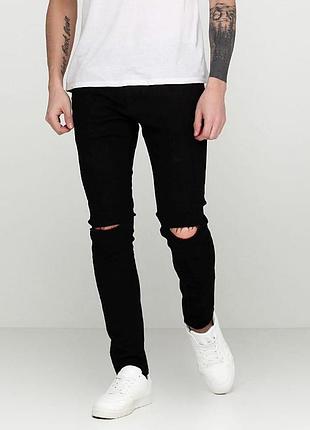 Джинси skinny чоловічі jack & jones 149 597 36/34 чорні (lv2200004091112)