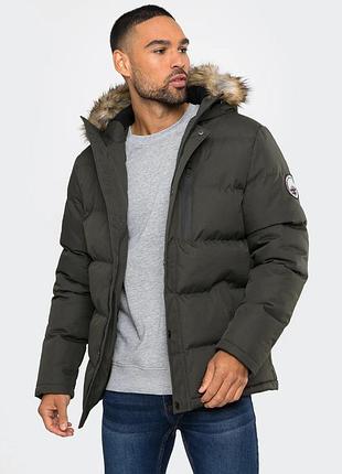 Куртка демисезонная с капюшоном мужская threadbare 190977 m хаки (2200005053775)