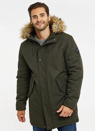 Куртка демисезонная с капюшоном мужская threadbare 190990 2xl хаки (2200005054031)