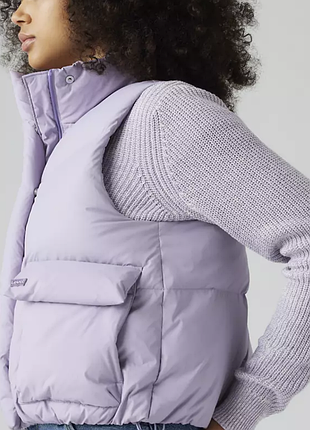 Жилет зимний levi’s western bubble puffer vest / жилет левис утеплённый пуховый | оригинал | xs 4