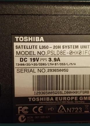 Ноутбук toshiba 2