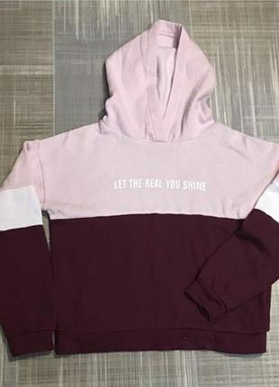 Primark 💙итячий одяг/червоно-рожева укорочена  кофта 💛на 128 см зріст 8 років 7