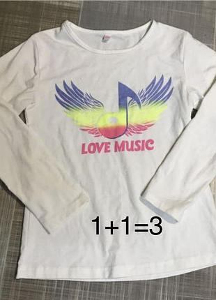 Дитячий одяг💙 кофточка біла з малюнком💛на 140 см зріст 10 років