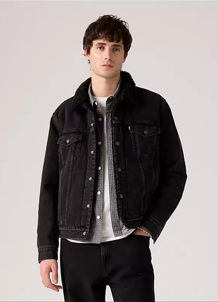 Куртка джинсовая с утеплением levi’s relaxed fit sherpa / куртка левис джинсовая шерпа утеплённая | оригинал | s, m 2