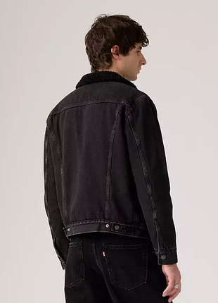 Куртка джинсовая с утеплением levi’s relaxed fit sherpa / куртка левис джинсовая шерпа утеплённая | оригинал | s, m 3