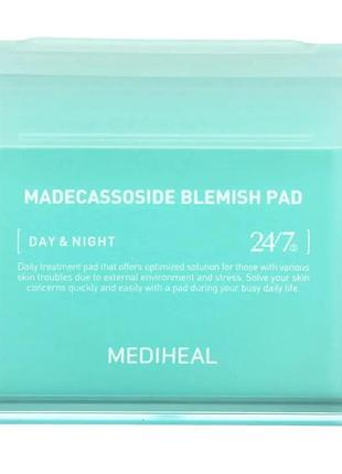 Тонер-пади для обличчя mediheal medecassoside blemish pad 100 шт