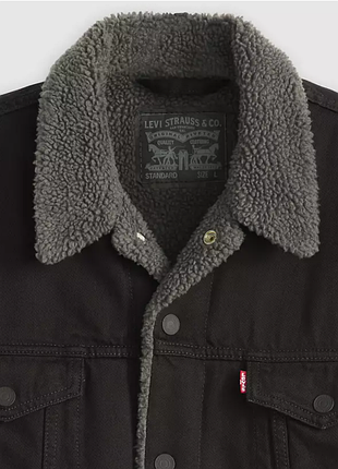 Куртка джинсовая с утеплением levi’s type iii sherpa trucker jacket / куртка левис джинсовая шерпа | оригинал | m, l 4