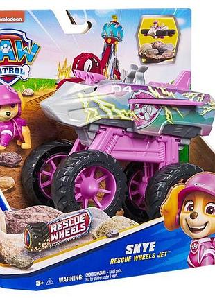 Игровой набор paw patrol мегаколеса большой спасательный автомобиль-трансформер со скай (sm17776/6069303)