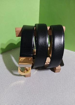Ремень мужской, винтажный, кожаный, 108×2,7см, без упаковки, импортный. 2
