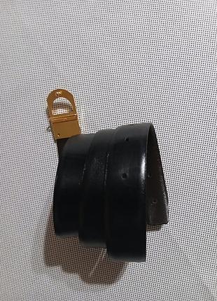 Ремень мужской, винтажный, кожаный, 108×2,7см, без упаковки, импортный. 9