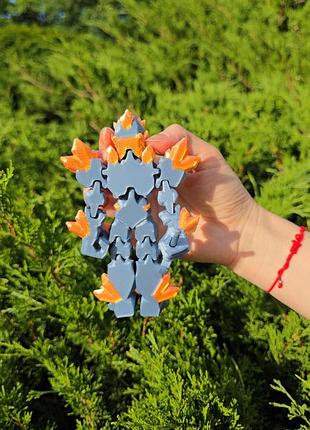 Игрушка хрустальный воин, подвижная игрушка для мальчика, воин с мечом флекси, яркая подвижная игрушка, воины 10