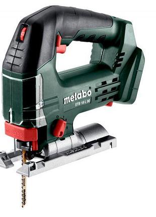 Аккумуляторный лобзик metabo stb 18 l 90 18v 90 мм (601048850) без акб и зарядного устройства
