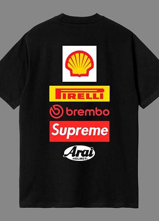 Футболка supreme чорного кольору 2