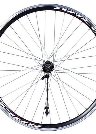 Колесо заднее 26" vlt 36h v-brake, под трещотку, пром. подш, черный (whrvlt-al-26-030)