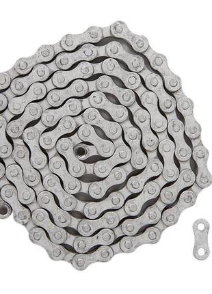 Цепь kmc s1 rb 110 звеньев 1/2" x 1/8" с замком, серебристый (cha-200)