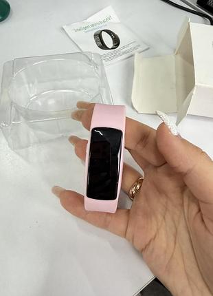 Фітнес-браслет smart bracelet з кольоровим дисплеєм, bluetooth, рожевий
