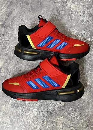 33р, новые детские кроссовки adidas marvel на мальчика, стелька 21см