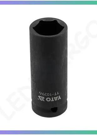 Ударная головка yato 1/2" 21 мм длинная из хромомолибденовой стали для автосервиса и механических рабо sku_yt-10296