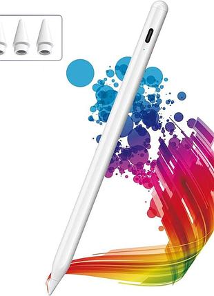 Стилус kingone active stylus pen для ipad, беспроводной цифровой карандаш, белый (id716)