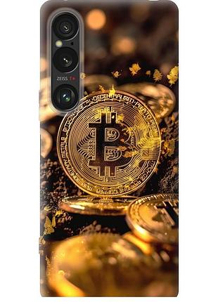 Чехол силиконовый на телефон sony xperia 1 vi золотая лихорадка биткойна "6089u-3975-58250"