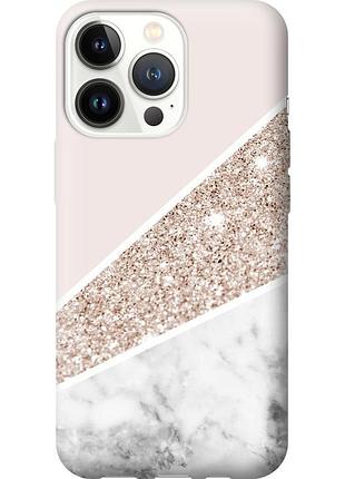 Чехол силиконовый на телефон iphone 13 pro пастельный мрамор "4342u-2372-58250"