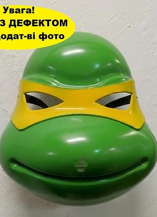 С деффектом маска черепашка ниндзя микеланджело карнавальная