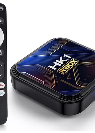 Смарт тв приставка hk1 rbox k8s android 13, 4gb ram, 64gb rom, wi-fi 6, 8k tv box