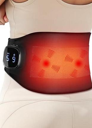 Пояс-грілка comfytemp cordless heating pad з масажем акумуляторний для попереку 9 режимів нагріву app control