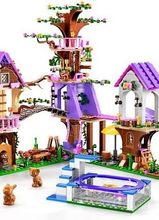 Конструктор sitodier treehouse 809 деталей будинок на дереві forest girl з тваринами басейном для дітей 8+