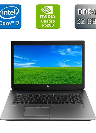 Мобильная рабочая станция б-класс hp zbook 17 g5 / 17.3" (1920x1080) ips / intel core i7-8850h (6 (12) ядра по 2.6 - 4.3 ghz) / 32